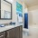 Well lit bathroom